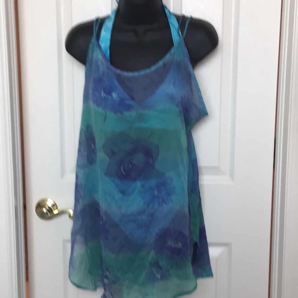 New Blue Liquid bikini and cover-up